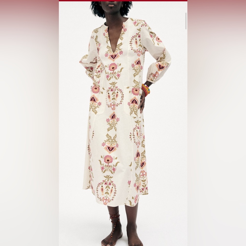 NWT Zara floral dress size XXL